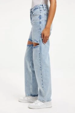 GOOD AMERICAN GOOD '90s THIGH SLITS | BLUE813 High Waisted