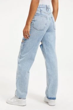 GOOD AMERICAN GOOD '90s THIGH SLITS | BLUE813 High Waisted