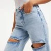 GOOD AMERICAN GOOD '90s THIGH SLITS | BLUE813 High Waisted