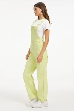 GOOD AMERICAN BETTER THAN LEATHER OVERALL | KEY LIME001