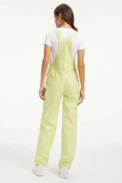 GOOD AMERICAN BETTER THAN LEATHER OVERALL | KEY LIME001