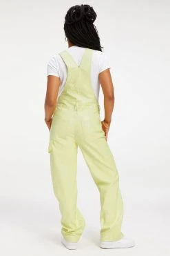 GOOD AMERICAN BETTER THAN LEATHER OVERALL | KEY LIME001