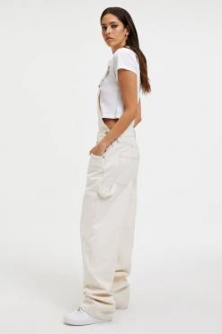GOOD AMERICAN GOOD 90'S OVERALL | BONE001 Jumpsuits