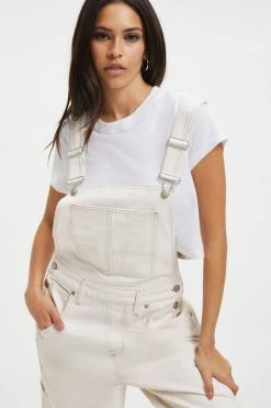 GOOD AMERICAN GOOD 90'S OVERALL | BONE001 Jumpsuits
