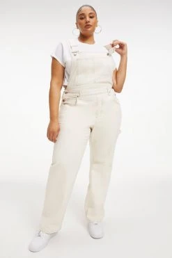 GOOD AMERICAN GOOD 90'S OVERALL | BONE001 Jumpsuits