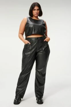 GOOD AMERICAN BETTER THAN LEATHER GOOD '90S UTILITY | BLACK001