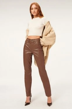 GOOD AMERICAN BETTER THAN LEATHER GOOD ICON | BURNT CARAMEL002