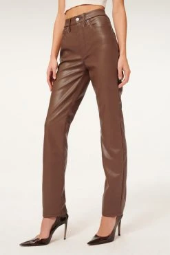 GOOD AMERICAN BETTER THAN LEATHER GOOD ICON | BURNT CARAMEL002