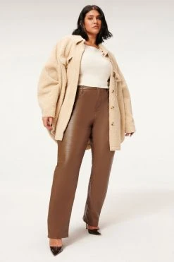 GOOD AMERICAN BETTER THAN LEATHER GOOD ICON | BURNT CARAMEL002