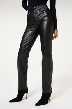 GOOD AMERICAN BETTER THAN LEATHER GOOD ICON | BLACK001 Pants