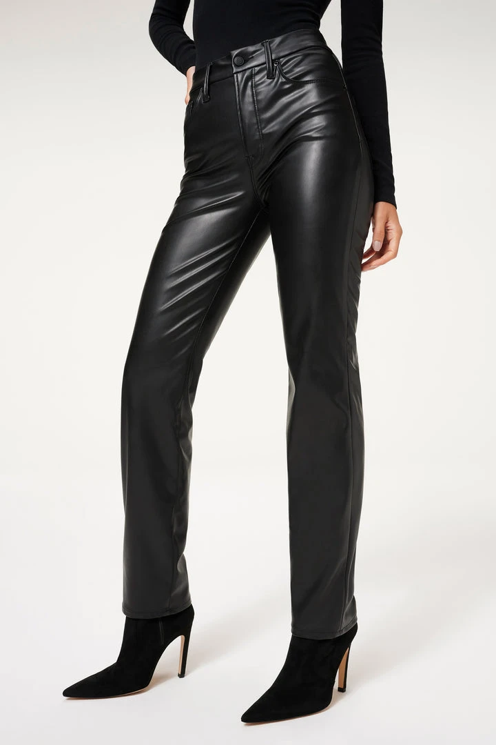 Wholesale 🌟 GOOD AMERICAN BETTER THAN LEATHER GOOD ICON | BLACK001 Pants ✨ 2 GOOD AMERICAN BETTER THAN LEATHER GOOD ICON | BLACK001 Pants