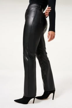 Wholesale 🌟 GOOD AMERICAN BETTER THAN LEATHER GOOD ICON | BLACK001 Pants ✨ 25 GOOD AMERICAN BETTER THAN LEATHER GOOD ICON | BLACK001 Pants