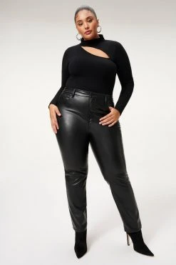 Wholesale 🌟 GOOD AMERICAN BETTER THAN LEATHER GOOD ICON | BLACK001 Pants ✨ 27 GOOD AMERICAN BETTER THAN LEATHER GOOD ICON | BLACK001 Pants