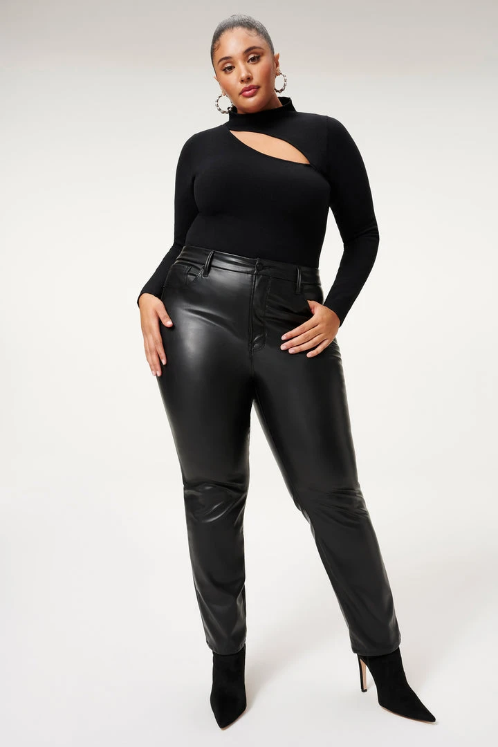 Wholesale 🌟 GOOD AMERICAN BETTER THAN LEATHER GOOD ICON | BLACK001 Pants ✨ 11 GOOD AMERICAN BETTER THAN LEATHER GOOD ICON | BLACK001 Pants