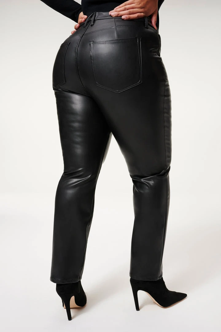 Wholesale 🌟 GOOD AMERICAN BETTER THAN LEATHER GOOD ICON | BLACK001 Pants ✨ 15 GOOD AMERICAN BETTER THAN LEATHER GOOD ICON | BLACK001 Pants