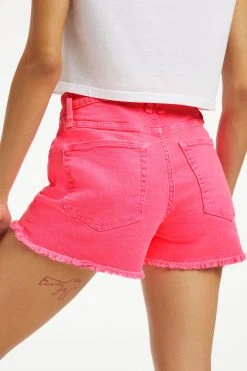 GA-SALE High Waisted GOOD '90S SHORTS | HAWAIIAN PINK001