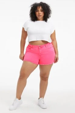 GA-SALE High Waisted GOOD '90S SHORTS | HAWAIIAN PINK001