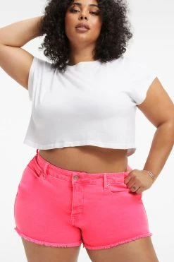 GA-SALE High Waisted GOOD '90S SHORTS | HAWAIIAN PINK001