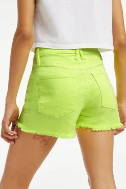 GA-SALE High Waisted GOOD '90S SHORTS | KEY LIME001