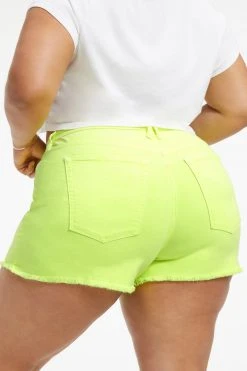 GA-SALE High Waisted GOOD '90S SHORTS | KEY LIME001