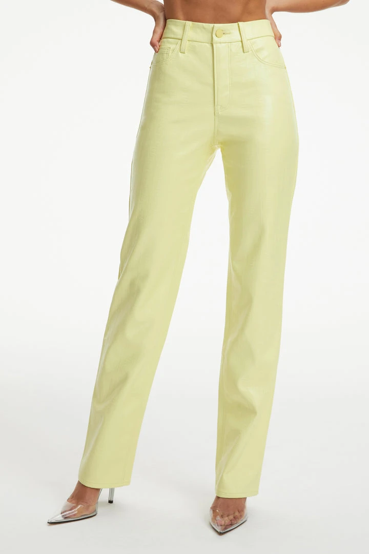 Brand new ❤️ GOOD AMERICAN BETTER THAN LEATHER GOOD ICON | KEY LIME001 Pants 🎉 1 GOOD AMERICAN BETTER THAN LEATHER GOOD ICON | KEY LIME001 Pants