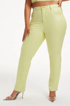 Brand new ❤️ GOOD AMERICAN BETTER THAN LEATHER GOOD ICON | KEY LIME001 Pants 🎉 16 GOOD AMERICAN BETTER THAN LEATHER GOOD ICON | KEY LIME001 Pants