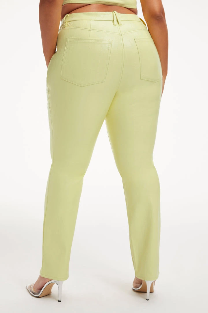 Brand new ❤️ GOOD AMERICAN BETTER THAN LEATHER GOOD ICON | KEY LIME001 Pants 🎉 9 GOOD AMERICAN BETTER THAN LEATHER GOOD ICON | KEY LIME001 Pants