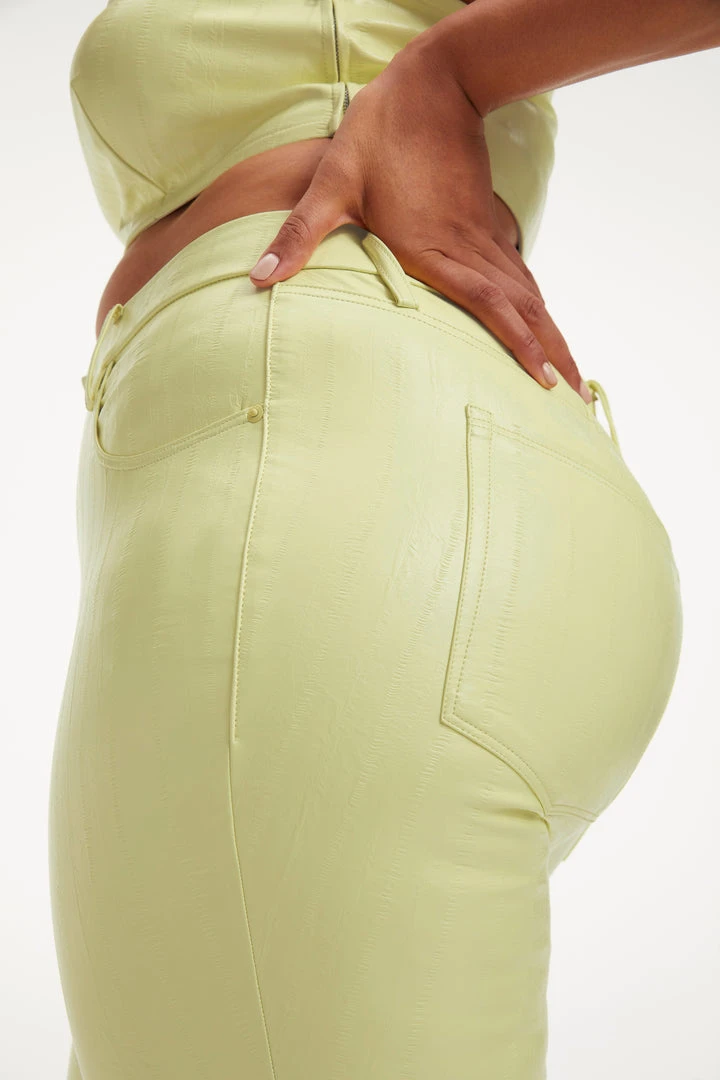 Brand new ❤️ GOOD AMERICAN BETTER THAN LEATHER GOOD ICON | KEY LIME001 Pants 🎉 10 GOOD AMERICAN BETTER THAN LEATHER GOOD ICON | KEY LIME001 Pants