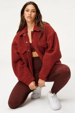 GA-SALE Tops GOOD OVERSIZED SHERPA TRUCKER | BRICK001