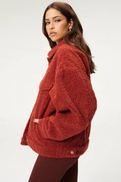 GA-SALE Tops GOOD OVERSIZED SHERPA TRUCKER | BRICK001