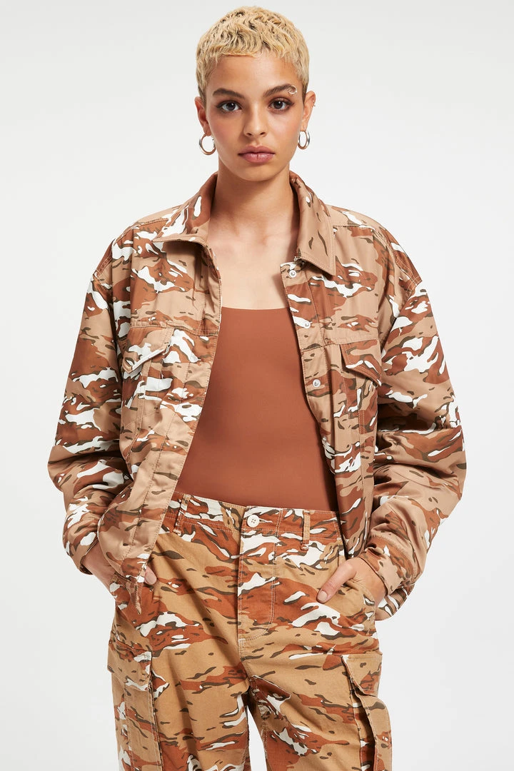 Deals 🎁 GA-SALE DESERT OVERSIZED JACKET | PECAN CAM0 002 Tops ⌛ 7 GA-SALE DESERT OVERSIZED JACKET | PECAN CAM0 002 Tops