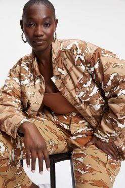 Deals 🎁 GA-SALE DESERT OVERSIZED JACKET | PECAN CAM0 002 Tops ⌛ 26 GA-SALE DESERT OVERSIZED JACKET | PECAN CAM0 002 Tops