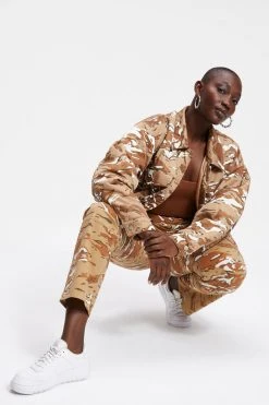 Deals 🎁 GA-SALE DESERT OVERSIZED JACKET | PECAN CAM0 002 Tops ⌛ 29 GA-SALE DESERT OVERSIZED JACKET | PECAN CAM0 002 Tops