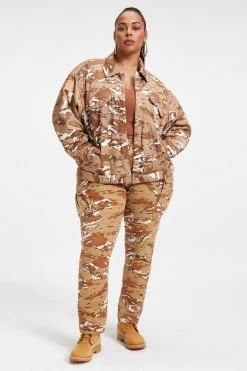 Deals 🎁 GA-SALE DESERT OVERSIZED JACKET | PECAN CAM0 002 Tops ⌛ 20 GA-SALE DESERT OVERSIZED JACKET | PECAN CAM0 002 Tops