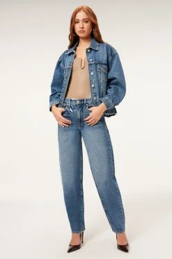 GOOD AMERICAN Jackets GOOD OVERSIZED TRUCKER | BLUE873