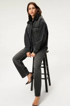 GA-SALE GOOD OVERSIZED TRUCKER | BLACK191