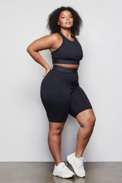 GOOD AMERICAN THE ICON BIKE SHORT | BLACK001