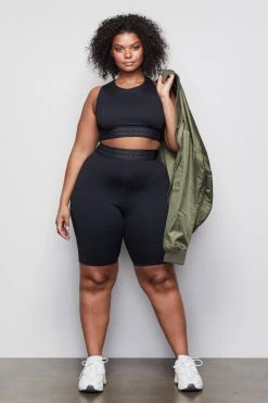 GOOD AMERICAN THE ICON BIKE SHORT | BLACK001