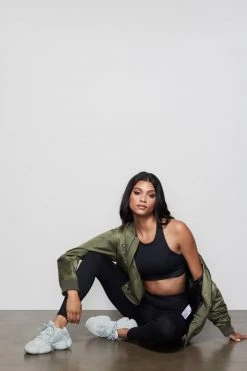 GOOD AMERICAN THE CROSSBACK ICON BRA | BLACK001 Terry Essentials