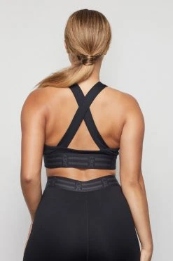 GOOD AMERICAN THE CROSSBACK ICON BRA | BLACK001 Terry Essentials