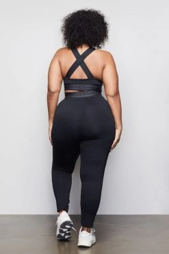 GOOD AMERICAN THE CROSSBACK ICON BRA | BLACK001 Terry Essentials