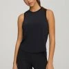 GA-SALE SLINKY HIGH LOW TANK | BLACK001 Active Essentials