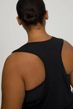 GA-SALE SLINKY HIGH LOW TANK | BLACK001 Active Essentials