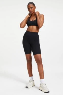 GOOD AMERICAN ESSENTIAL BIKE SHORT | BLACK001 Bike Shorts