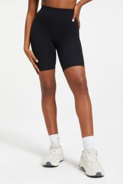 GOOD AMERICAN ESSENTIAL BIKE SHORT | BLACK001 Bike Shorts