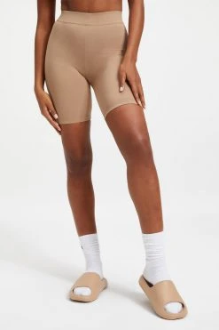 GOOD AMERICAN Bike Shorts ESSENTIAL BIKE SHORT | PUTTY001