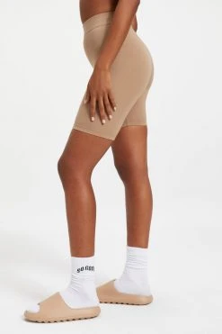 GOOD AMERICAN Bike Shorts ESSENTIAL BIKE SHORT | PUTTY001