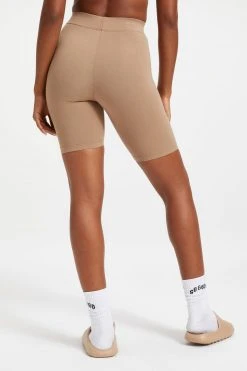 GOOD AMERICAN Bike Shorts ESSENTIAL BIKE SHORT | PUTTY001