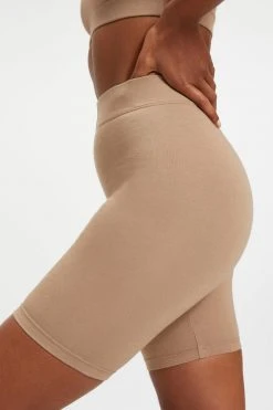 GOOD AMERICAN Bike Shorts ESSENTIAL BIKE SHORT | PUTTY001