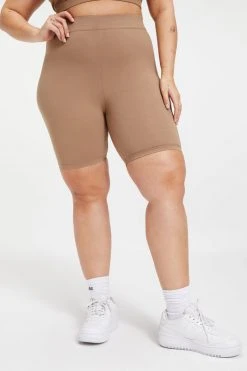 GOOD AMERICAN Bike Shorts ESSENTIAL BIKE SHORT | PUTTY001